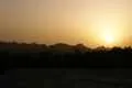 Sunset behind the mountains