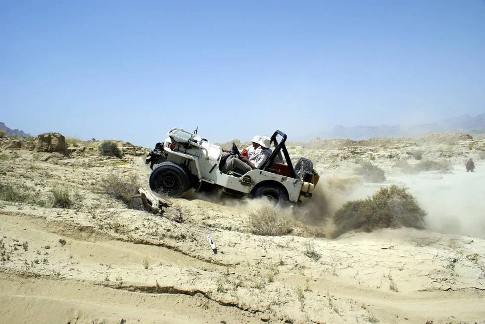 M38 trying to go up a hill