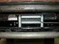 Closeup view of the winch