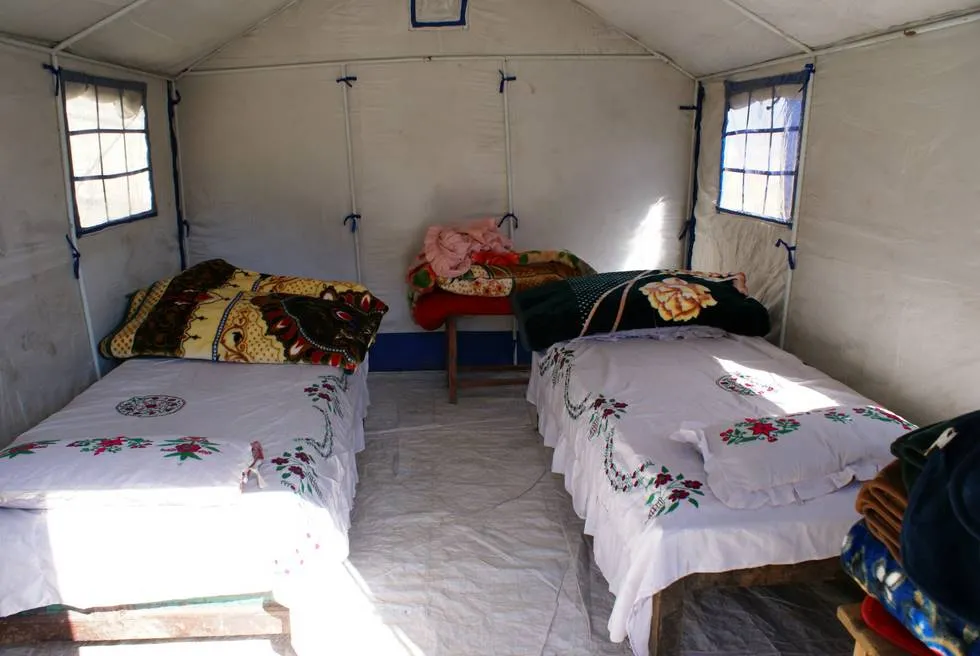 5-Star sleeping arrangement inside the tents