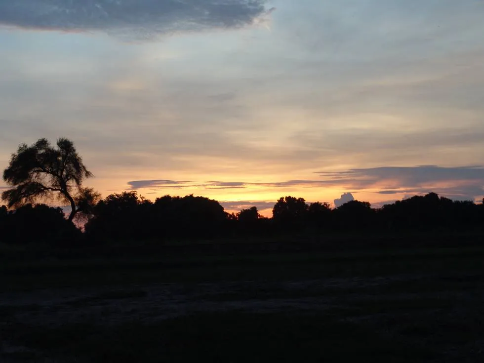 A cloudy sunset
