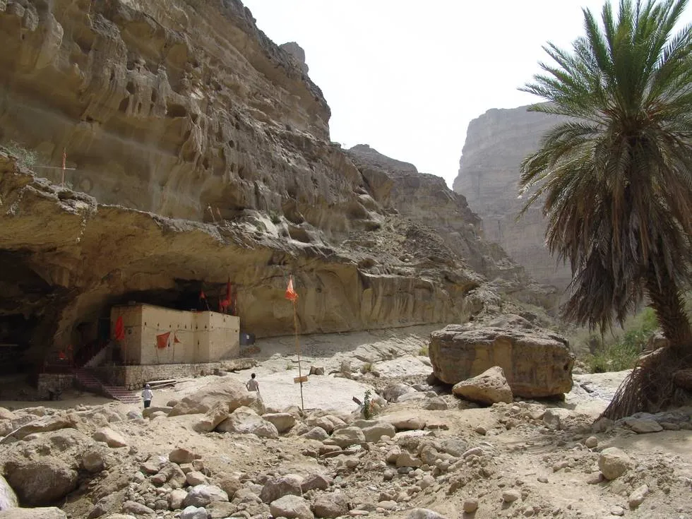 Approaching the temple