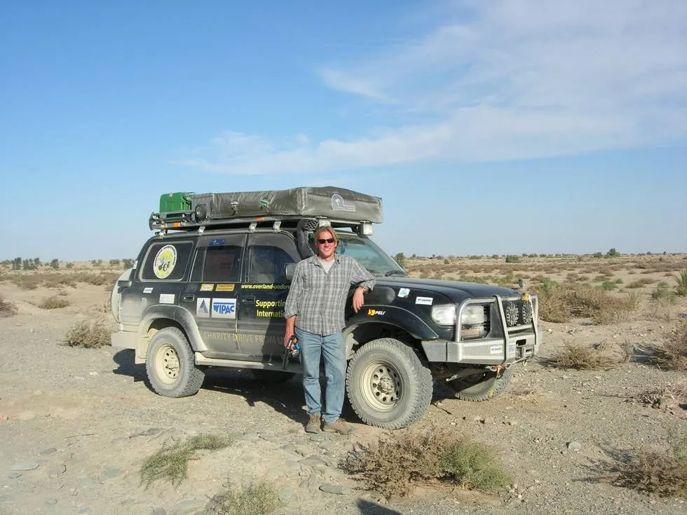 Martin alongside his Landcruiser