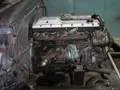 The engine is mounted