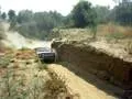 Driving up a Sandy slope