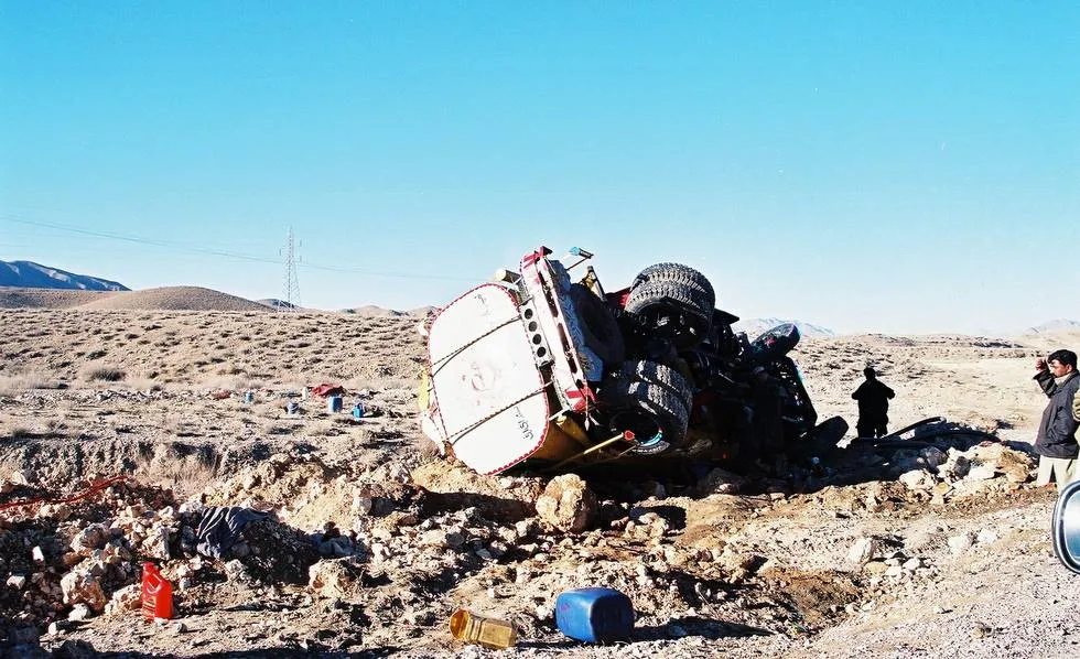 Overturned Tanker