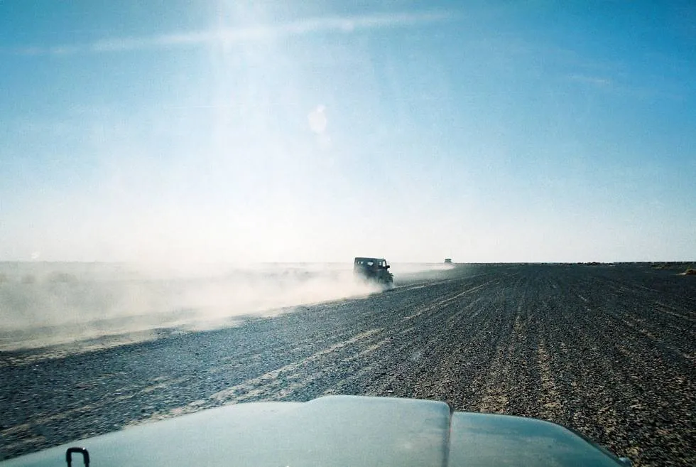 Speeding along the Mashkell desert