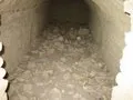 Inside view of one of the levels of a tomb at Galuga