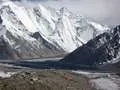 Paragliding down to Broad peak basecamp