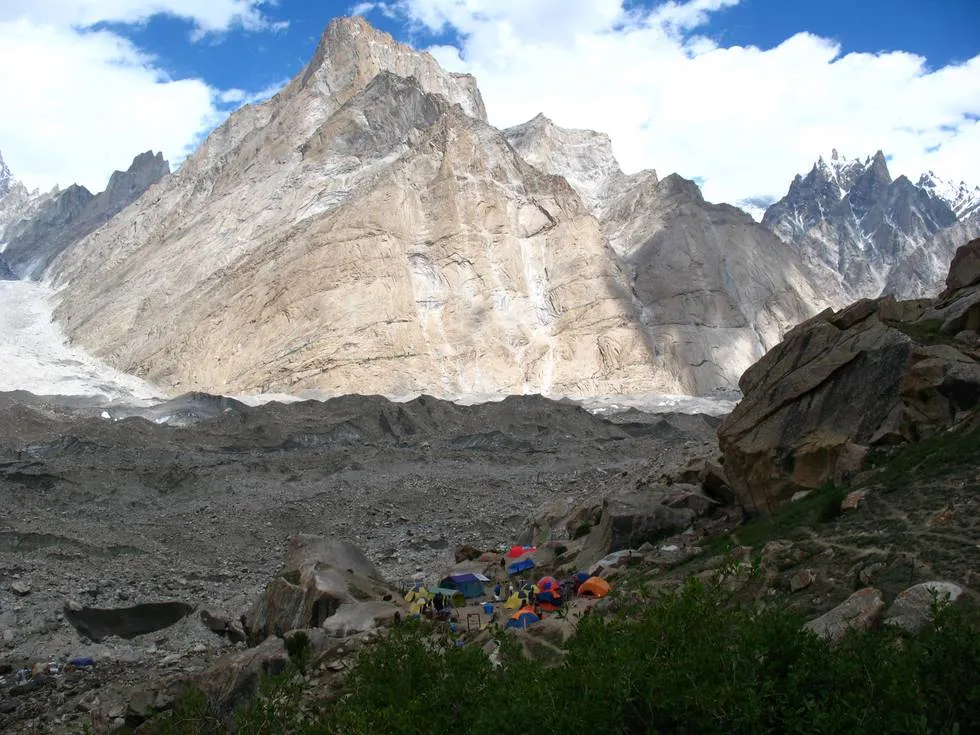 Urdukas campsite from uptop