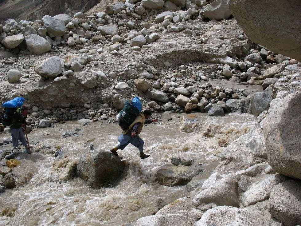 River crossing near Paiju