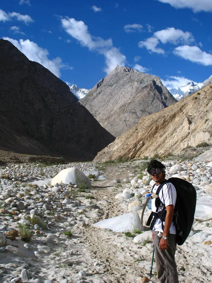 Khiz on the path back to Askole