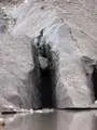 Rock suspended in the Glacier