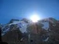 Broad peak basecamp at sunrise