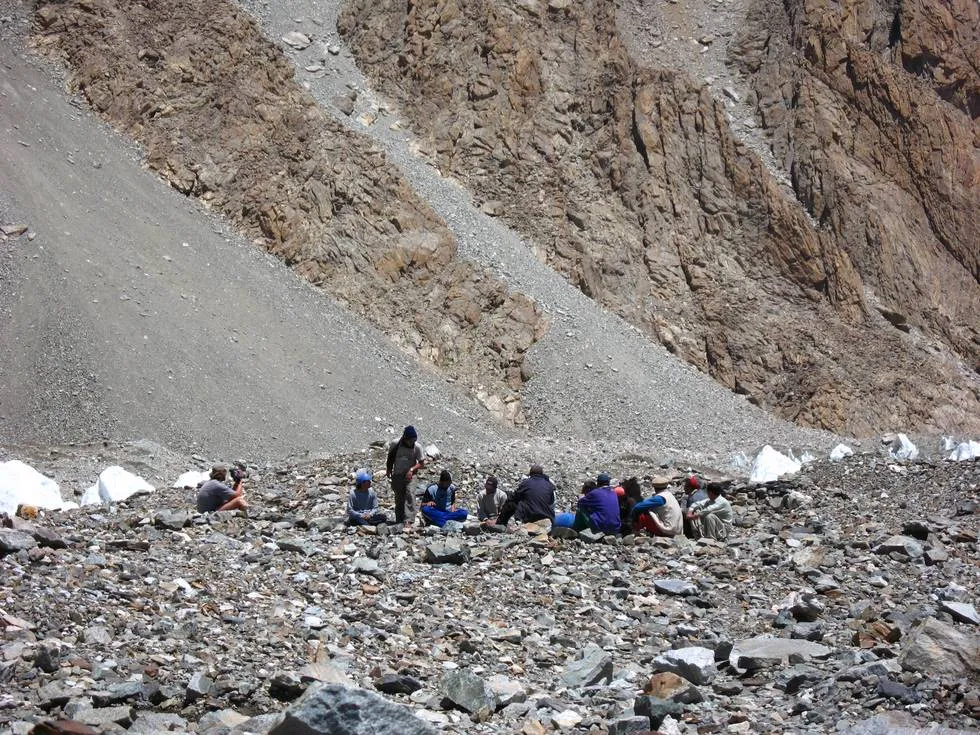 Celebration at K2 Base camp