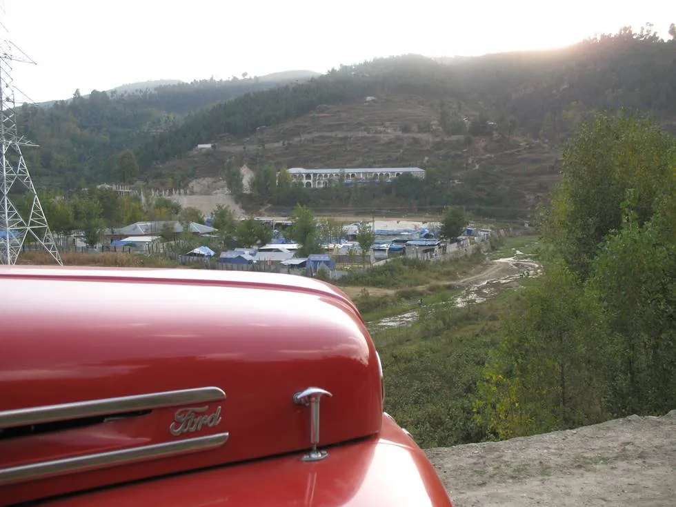 A tent village near Battagram