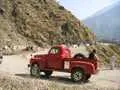 Minor landslide being cleared on the Karakorum Highway