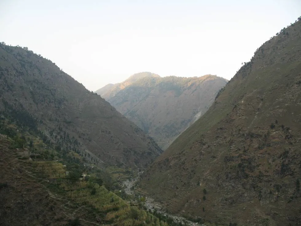 Only some 2 hours UP - a view of the valley below