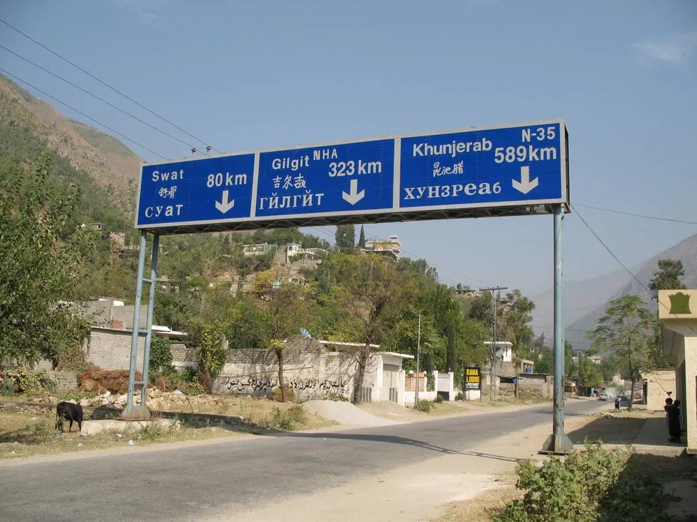 Mileages going further north from Besham