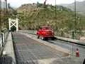 On the Thakot bridge over the river Indus