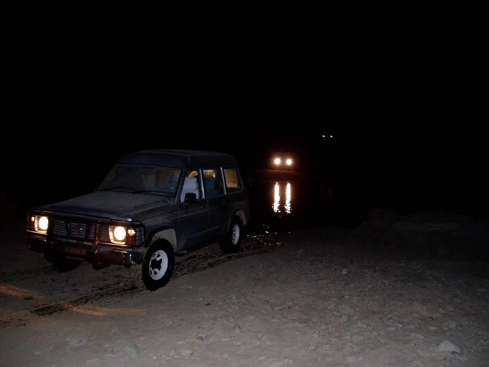 Nissan crossing river
