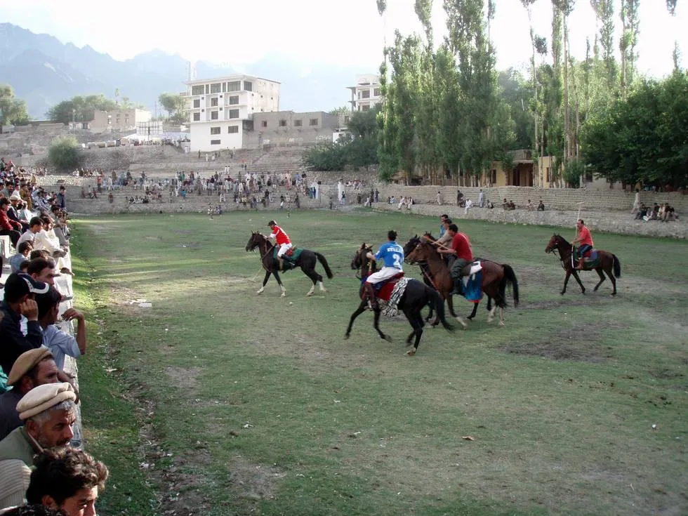 A polo match at Skardu