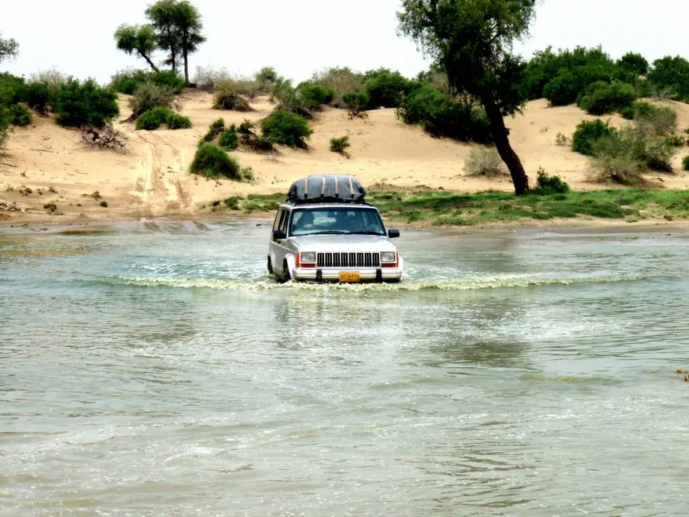 Cherokee crossing water