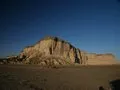 A mud outcrop in the desert