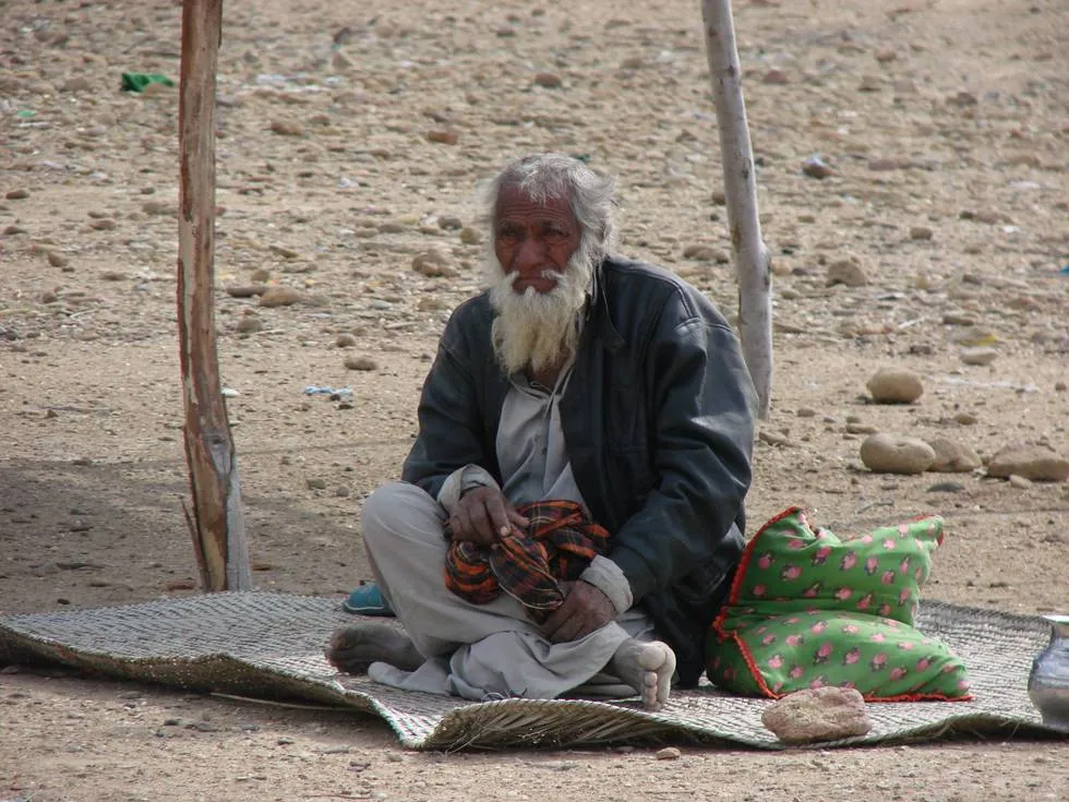 The old man of the village