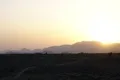 Driving towards the sunset