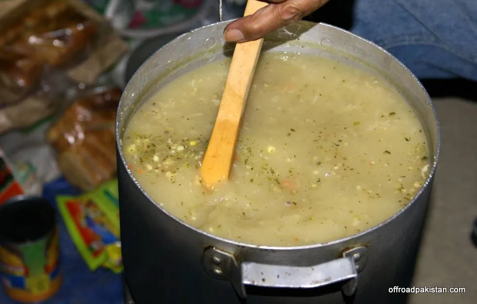 Soup! Essential after a long day&#x27;s drive.