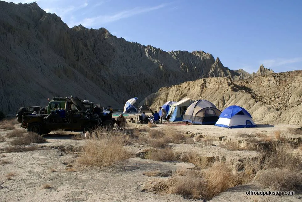 The campsite in the morning. Day 3.