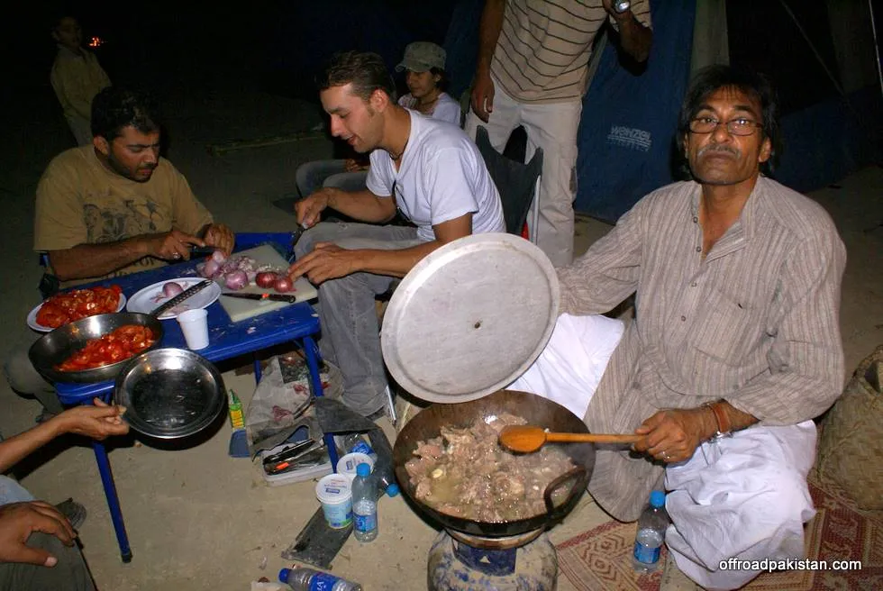 Fresh mutton Karhai being cooked.