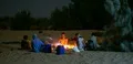 The guides preparing their food.