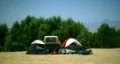 The moonlit campsite. Yes