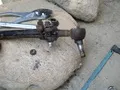 The tie-rod end repaired - the Jeep made it all the to Goran & back to Karachi