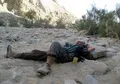 Trying to go up the Goran mountain was tough - Doc having a rest soon as he came down!
