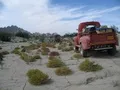 Heading up the dry river bed off Hingol river for Goran Gatti