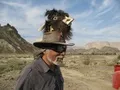 Doc. Mansoor - who else! - with a goat's head on his head