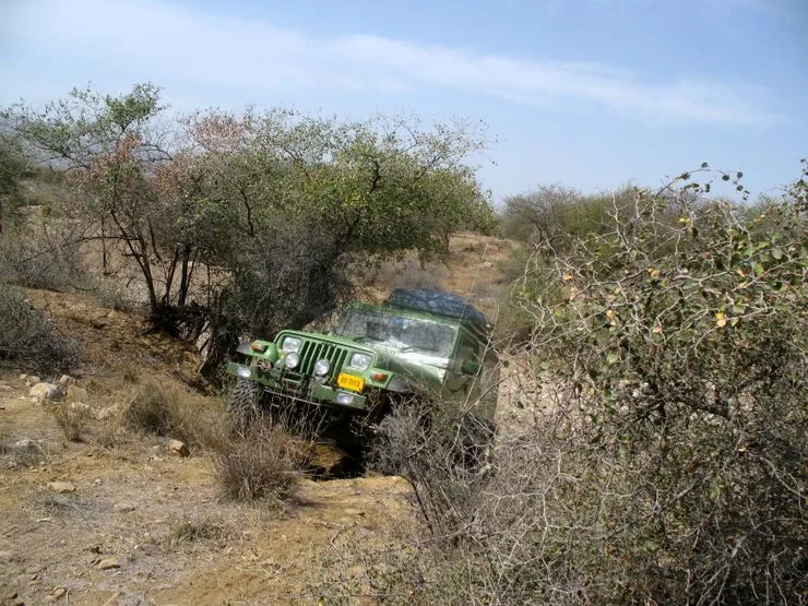 Taimur“s Wrangler Jeep - it had no problem overcoming the toughest terrain!