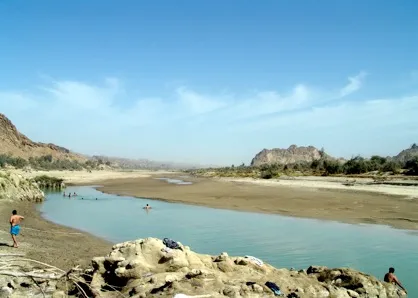 Swimming in the Hingol (Hingula) River